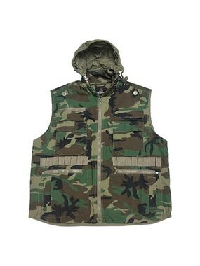 Vintage ROTHCO Ranger Vest Outdoor Forest Army Camo Vest - Mens Medium